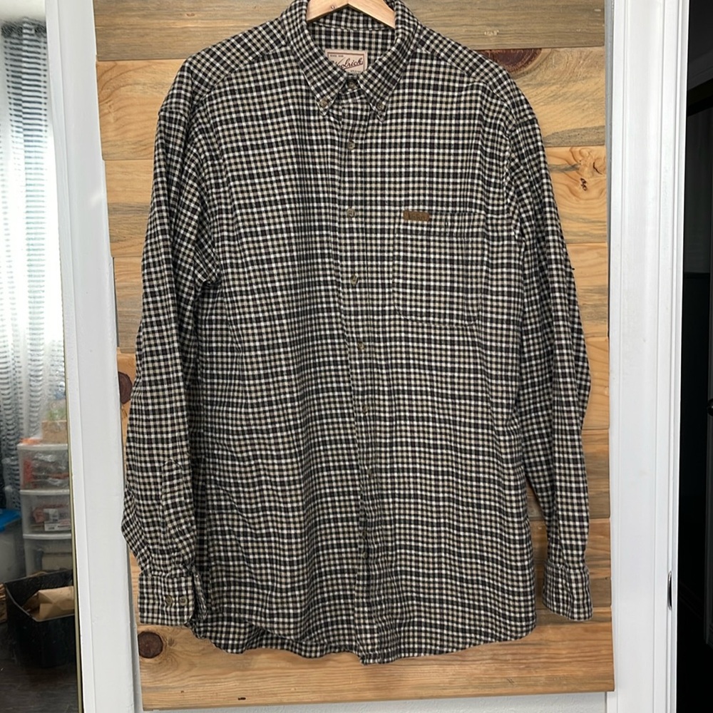 Woolrich Men's  Button Down Flannel‎ Shirt Large